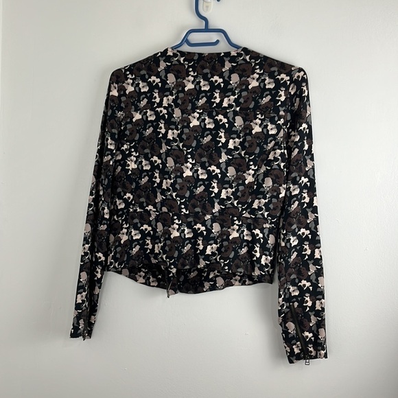 Aritzia Talula Brown/Black/Cream A-Symmetrical Fall Jacket - Picture 8 of 10